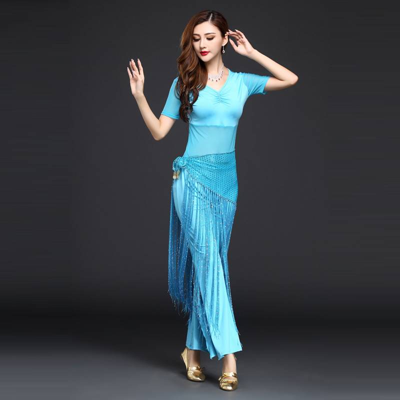 Lake Blue Long-Randed Shoes